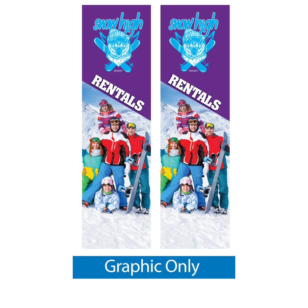 ONE CHOICE® 17 ft. Mondo Flag — Graphic Only / Double Sided
